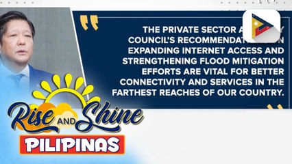 Pagpapalakas pa sa internet access at pagtugon sa problema ng pagbaha, binigyang-diin