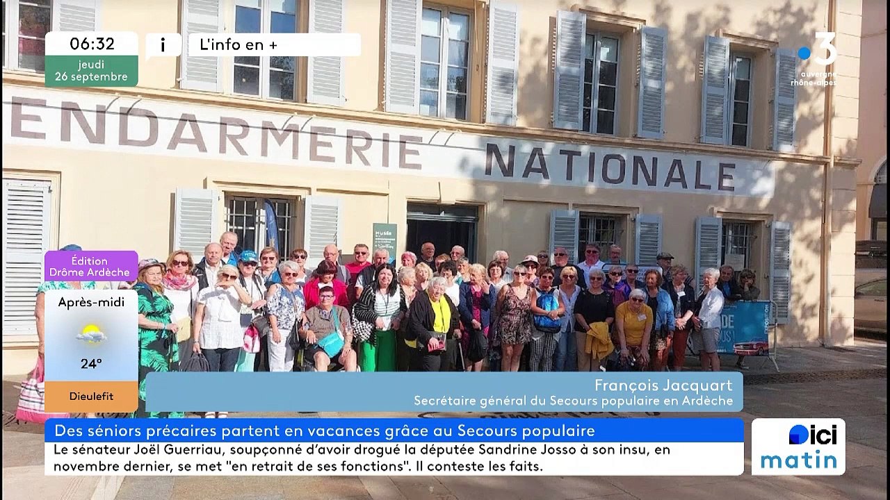 L'opération "vacances séniors" du Secours populaire de l'Ardèche