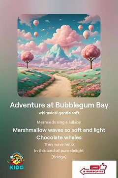 Adventure at Bubblegum Bay Poem for kids KIDS SCHOOL