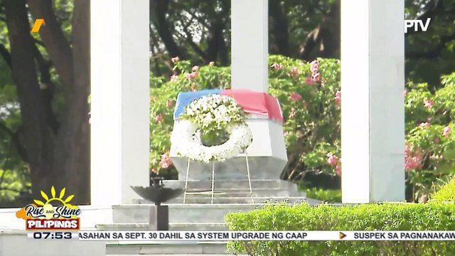 Wreath laying ceremony, isasagawa sa Libingan ng mga Bayani ngayong umaga bilang pagdiriwang ng National Peace Consciousness Month