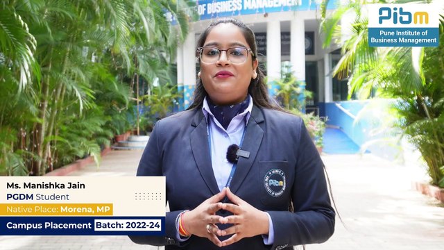 PIBM's MBA & PGDM Placements Triumph Manishka Jain's Inspiring Success Story Batch 2022-24