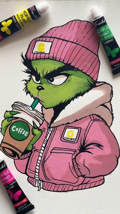 Grinch Painting Transition