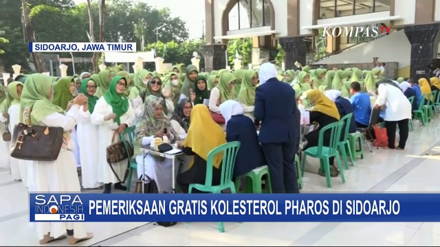 Pecahkan Rekor MURI, Intip Ramainya Pemeriksaan Kolesterol Gratis oleh PT Pharos di Sidoarjo Jatim
