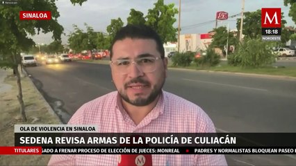 Elementos de la Sedena realizan revisión al armamento de la policía municipal de Culiacán
