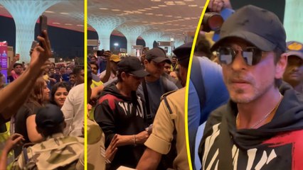 Chaos At Mumbai Airport As Fans Go Frenzy For Shah Rukh Khan | King Khan Departs For IIFA 2024