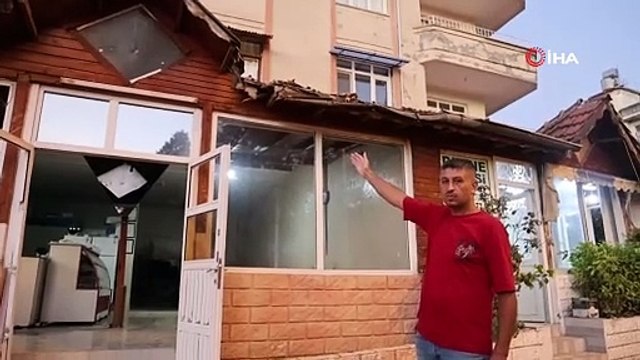 Freni patlayan kamyon ortalığı savaş alanına çevirdi