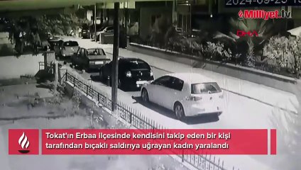 Dehşet anı kamerada! Yolda yürüyen kadını takip edip bıçakladı