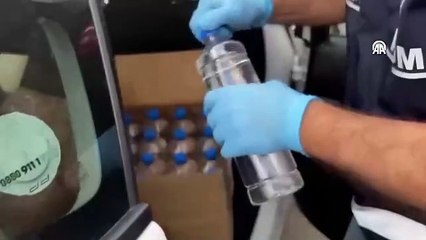 Samsun'da 320 litre etil alkol ele geçirildi