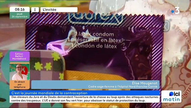 Elise Mougenot, sage-femme à l'Hôpital Nord Franche-Comté, à l'occasion de la journée mondiale de la contraception