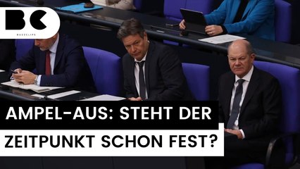 Bundesregierung: Zeitpunkt für Aus der Ampel steht offenbar