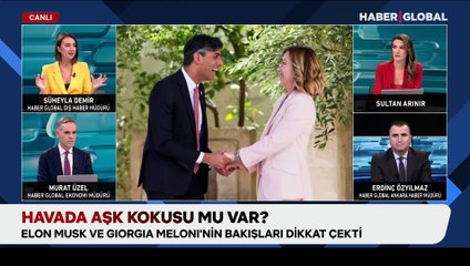Havada aşk kokusu mu var?  Musk ve Meloni’nin bakışları dikkat çekti