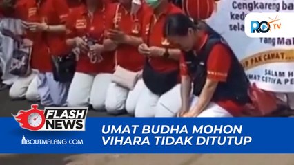 UMAT BUDHA CETIYA PERMATA DIHATI MEMOHON AGAR VIHARA TIDAK DITUTUP