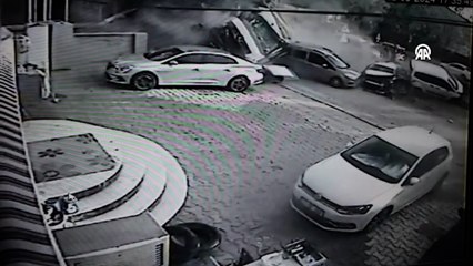 Kamyonun 9 araca çarptığı kazanın görüntüsü ortaya çıktı
