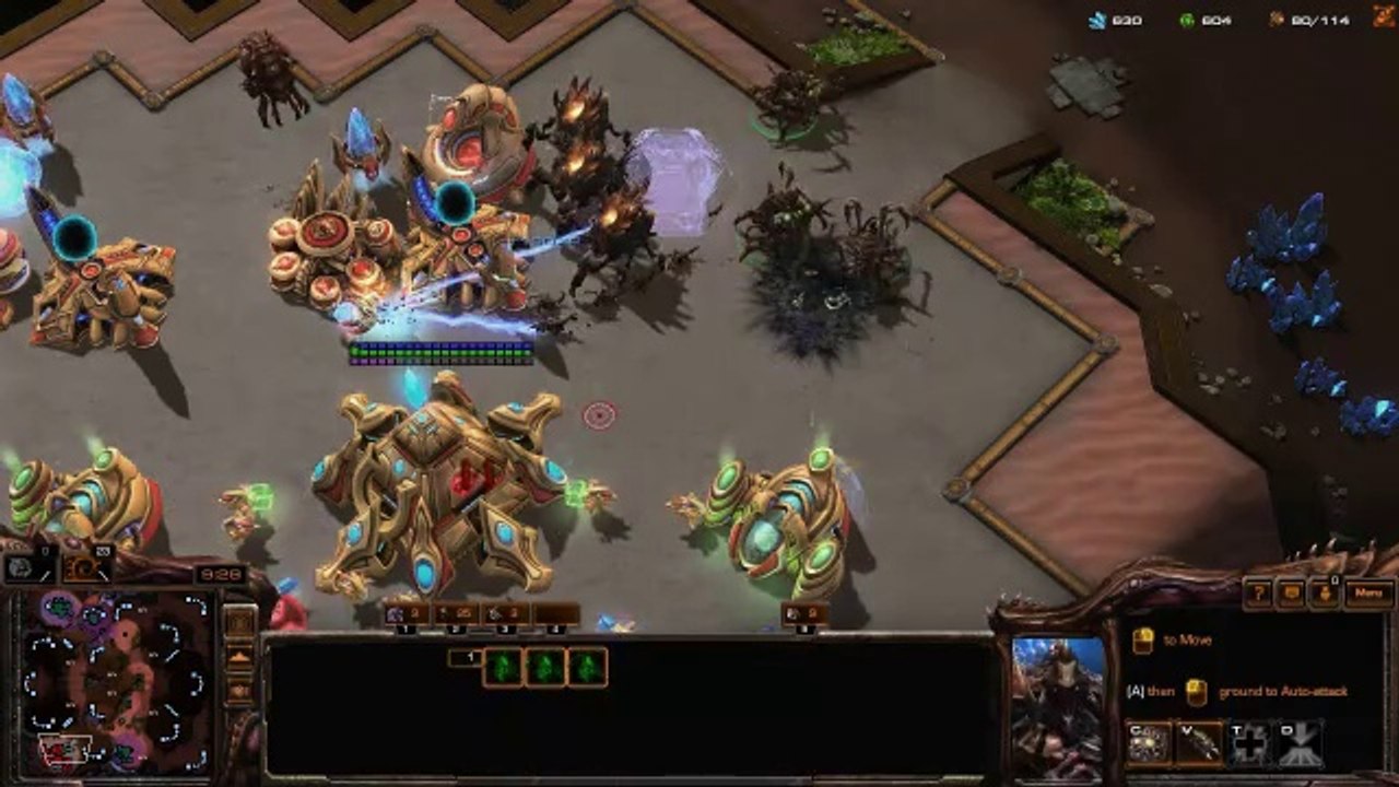 [StarCraft 2] No.0273 -- Great-Level ZERG player fights Hard A.I., WIN [..really was Crawler Rush Day]