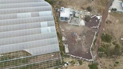 Komşusuna kızdı seraya giden yolu kapattı