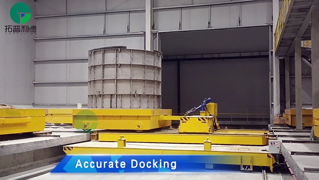 Customized 35T Rail Transfer Cart, Storage Warehouse Electric Transfer