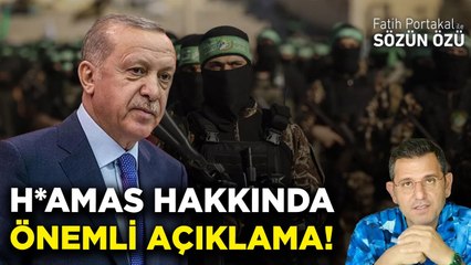 ERDOĞAN “H*MAS TERÖRİST DEĞİL DİRENİŞ ÖRGÜTÜDÜR”