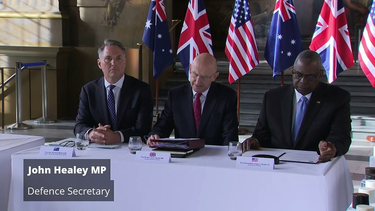 AUKUS defence ministers meet in London