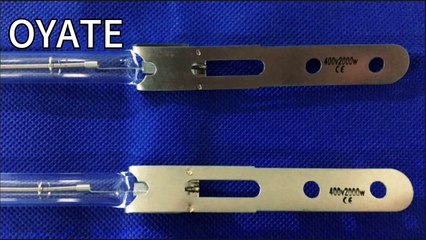 618mm 400v 2000w Quartz halogen infrared heating lamps with metal X