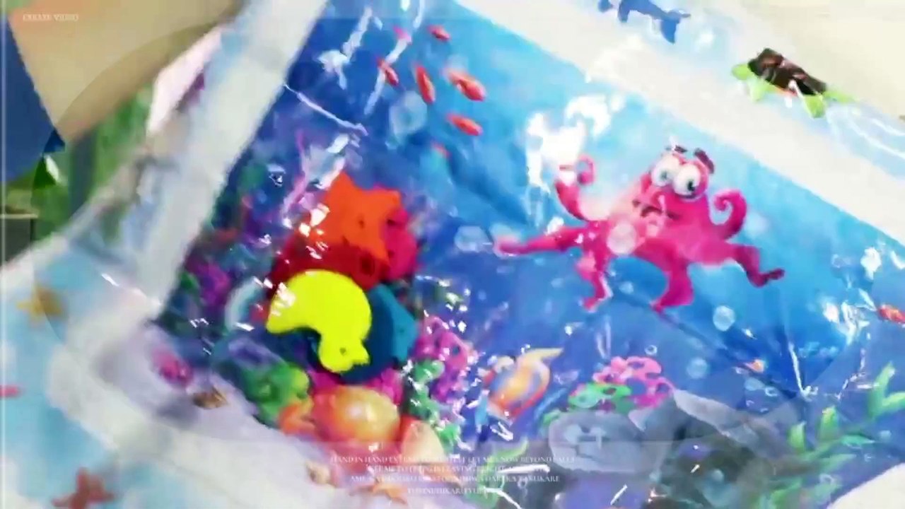 Splashin'kids Inflatable Tummy time Premium Water mat Infants and Toddlers is The Perfect Fun time Play Activity Center Your Baby's Stimulation Growth