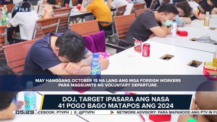 DOJ, target ipasasara ang nasa 41 POGO bago matapos ang 2024