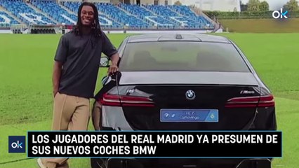 Los jugadores del Real Madrid ya presumen de sus nuevos coches BMW