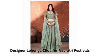 Designer Indian Lehengas in Best Colors for Navratri Celebrations
