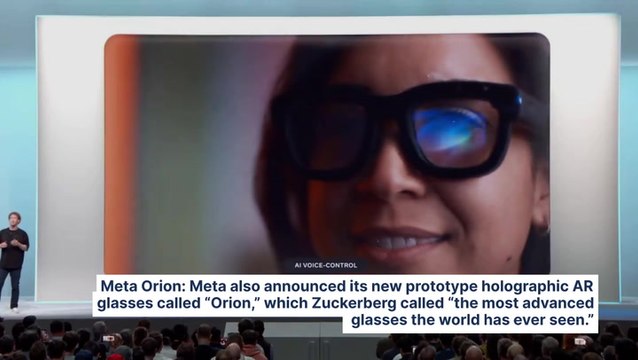 Meta Unveils New AI Features, Quest 3S, Llama 3.2, Holographic Orion Glasses At Connect 2024: 'We Are Getting Closer To Achieving The Dream Of Reality Labs'