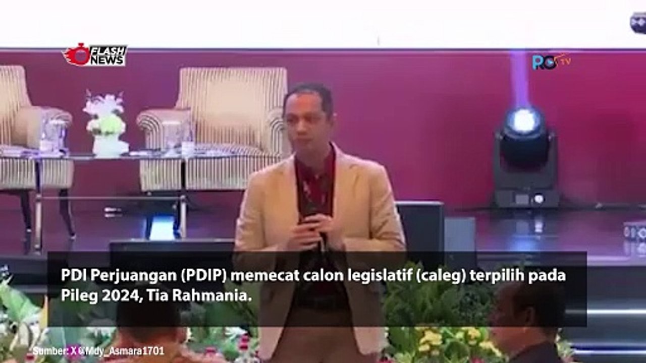 Sempat Kritik Wakil Ketua KPK, Tia Rahmania Kini Justru Dipecat PDIP