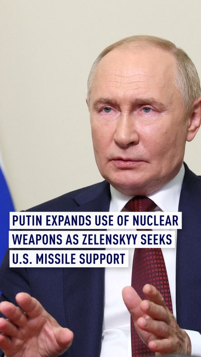 Putin expands use of nuclear weapons as Zelenskyy seeks U.S. missile support