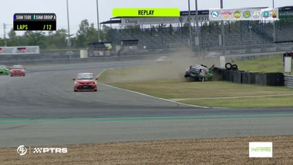 PT Racing Series SIAM 1500 Group A 2024 Chang Race 2 Start Boriharntananont Big Crash