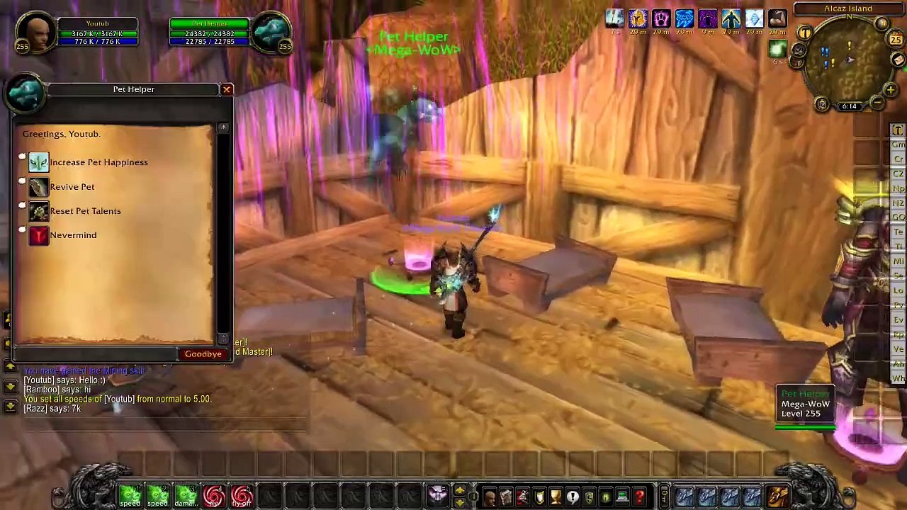 Mega WoW 3.3.5a Fun Server Start 1 max 255