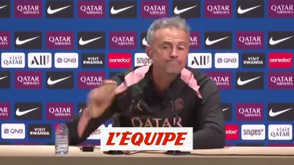 Enrique : «A aucun moment, je ne pense au match d'Arsenal» - Foot - L1 - PSG
