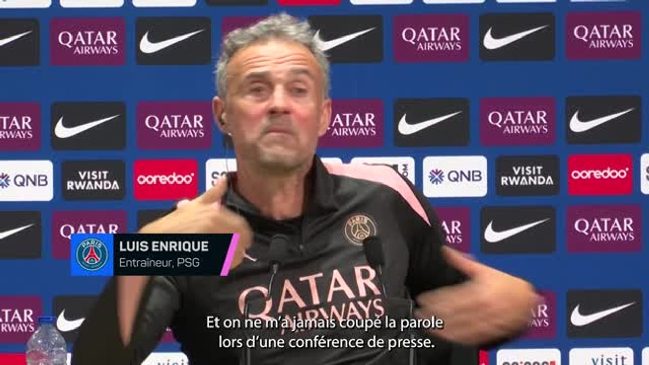 PSG - Luis Enrique : “Mais si vous me donniez le choix, je ne parlerais plus à la presse”