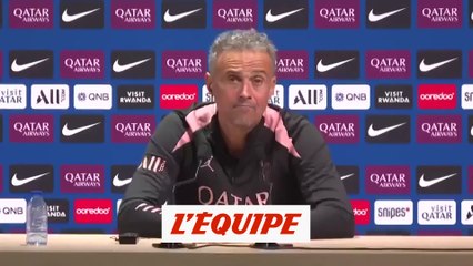 Enrique : «La pression est la marque des grands clubs» - Foot - L1 - PSG