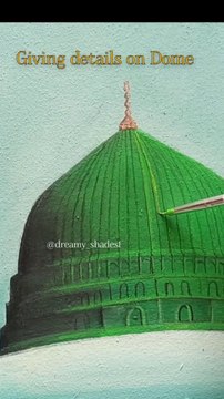 Art By Water Paint | Drawing Masjid E Nabvi | Madina | Drawing | Painting