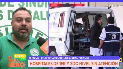SCZ paro de salud de 24 horas en hospitales de primer y segundo nivel en Santa Cruz