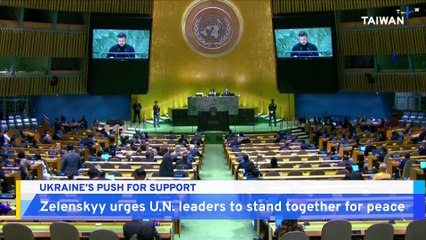 Zelenskyy Seeks Support for Ukraine in U.N. General Assembly Address