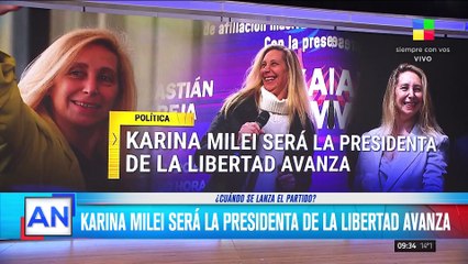 Karina Milei será la nueva presidenta del partido La Libertad Avanza