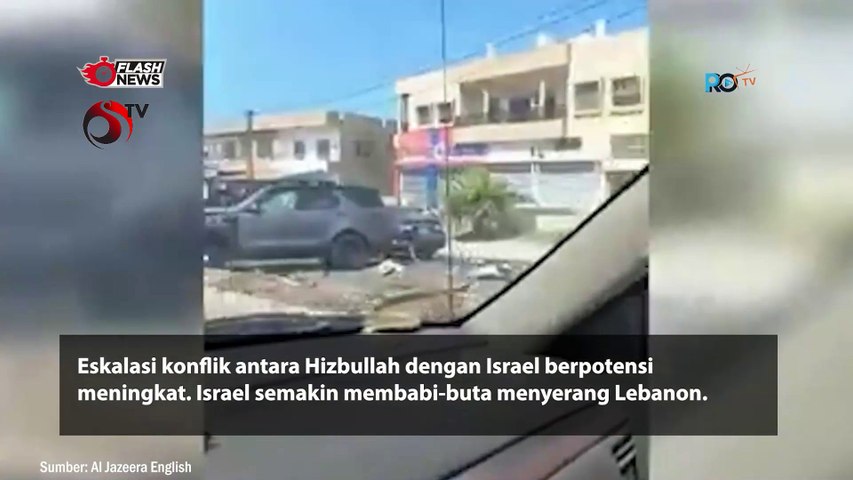 Israel Semakin Gencar Serang Lebanon, Hampir 600 Orang Dilaporkan Tewas