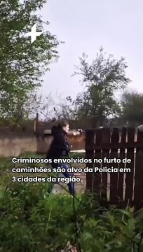 Criminosos envolvidos no furto de caminhões são alvo da Polícia em 3 cidades da região