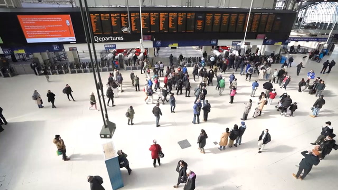 London's biggest transport hubs including King's Cross and Waterloo hit