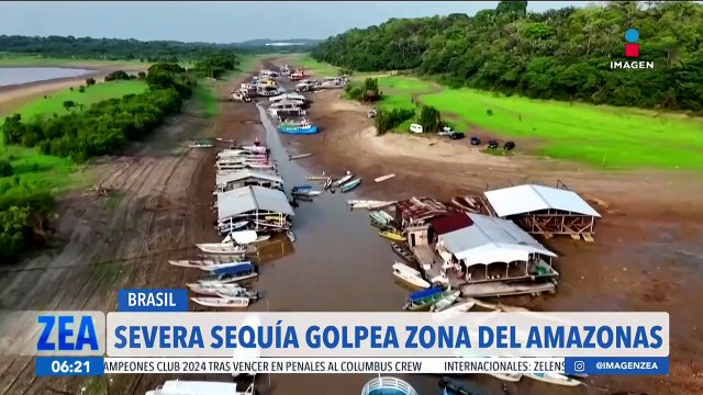 Severa sequía golpea la zona del Amazonas