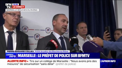 Collège marseillais criblé de balles de plomb: "Il y a des policiers tous les jours devant l'entrée", assure Pierre-Édouard Colliex (préfet de police)