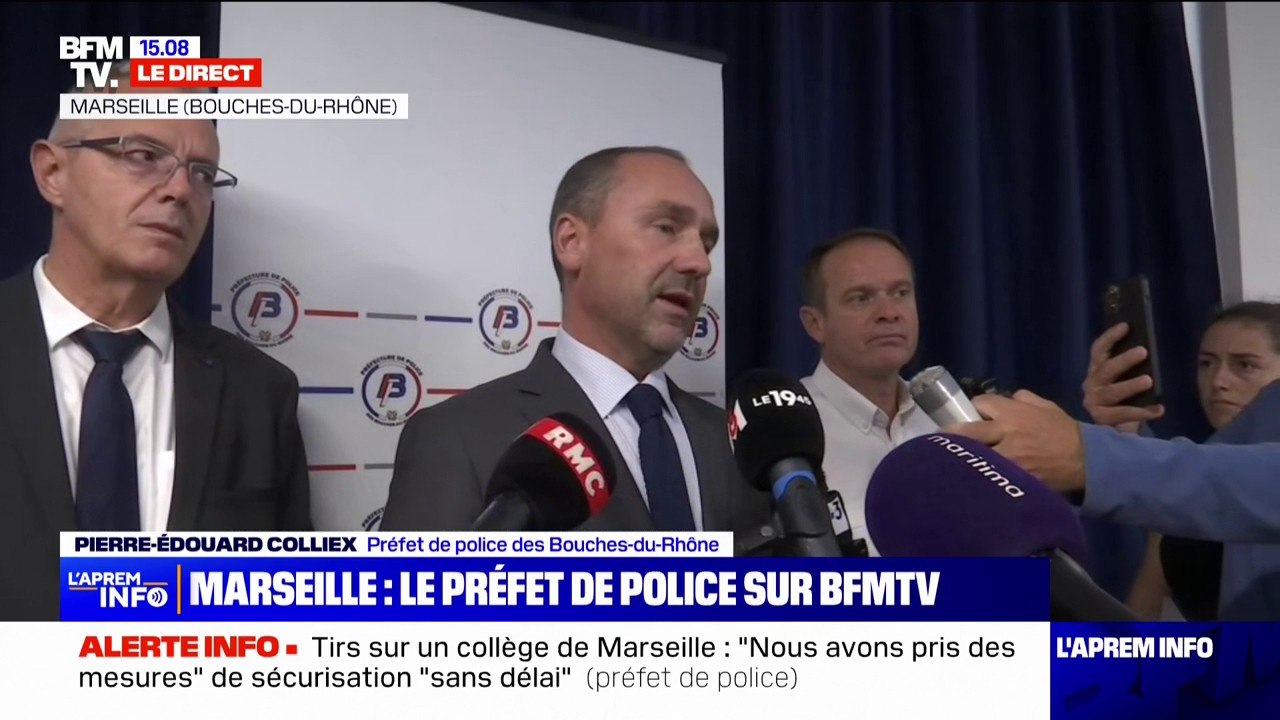 Collège marseillais criblé de balles de plomb: "Il y a des policiers tous les jours devant l'entrée", assure Pierre-Édouard Colliex (préfet de police)