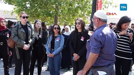 Ankara'da Şehit Şeyda Yılmaz'ın devre arkadaşları lokma dağıttı