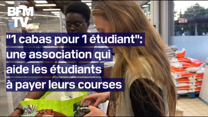 Un couple aide une étudiante à payer ses courses grâce à la plateforme "1 cabas pour 1 étudiant"