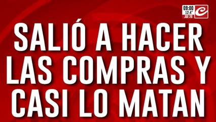 Salió a comprar y casi lo matan: lo atropellaron y escaparon