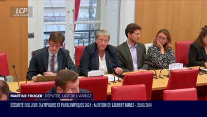 Audition à l'Assemblée nationale - JO Paris 2024 : bilan de la sécurité audition de Laurent Nunez - 25/09/2024