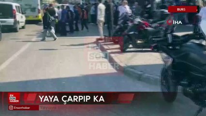 Bursa'da yayaya çarparak kaçmaya çalıştı, alkollü olduğu sonradan öğrenildi